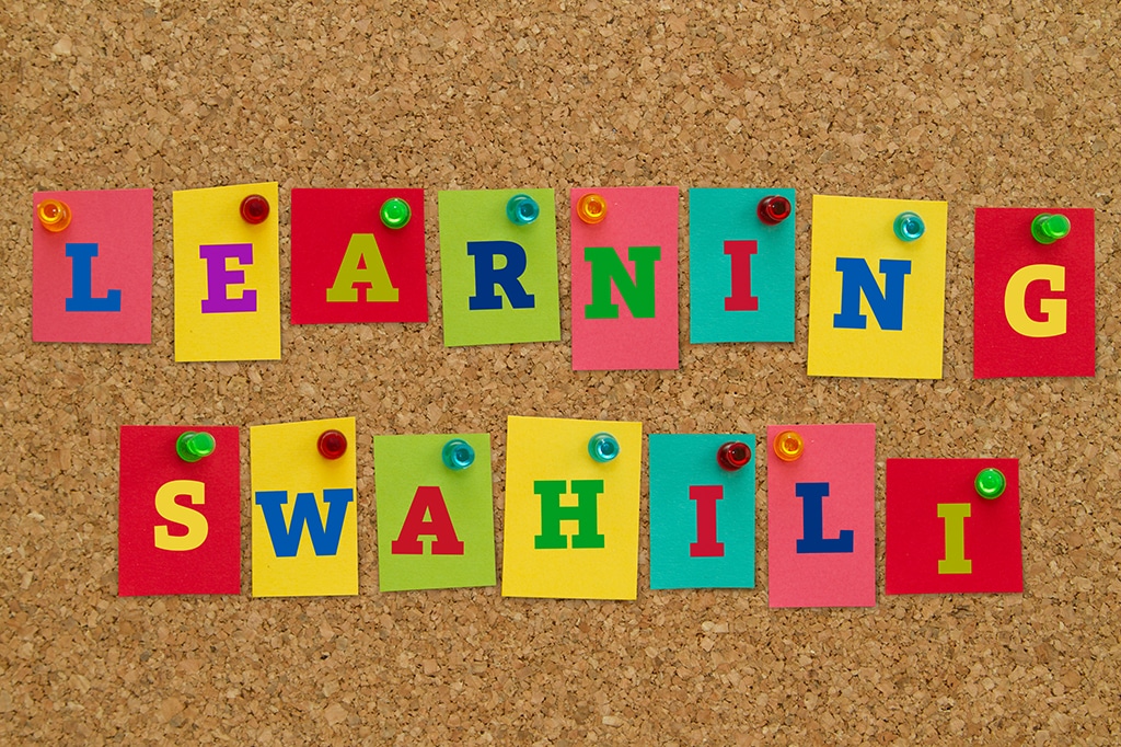 在坦桑尼亚学习斯瓦希里语。