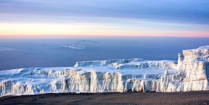 Kilimangiaro muro di ghiaccio