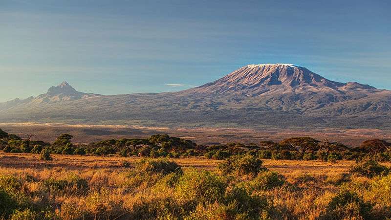 Landschapsmening kilimanjaro