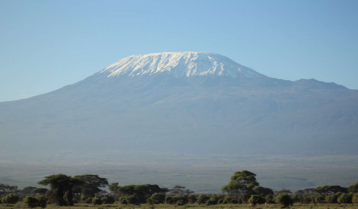 Zicht op kilimanjaro