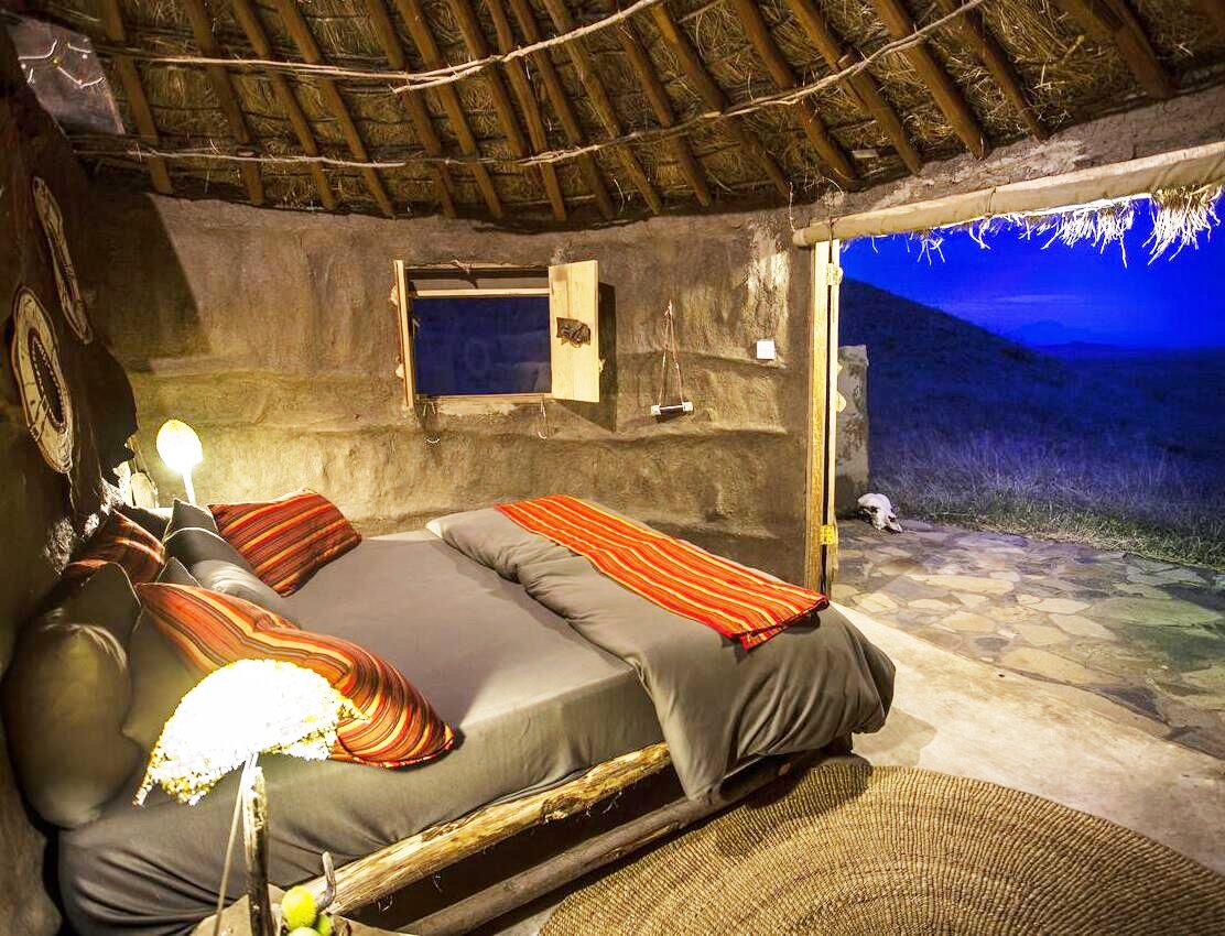 Kamer in masai lodge - accommodatie in west kilimanjaro - easy travel tanzania