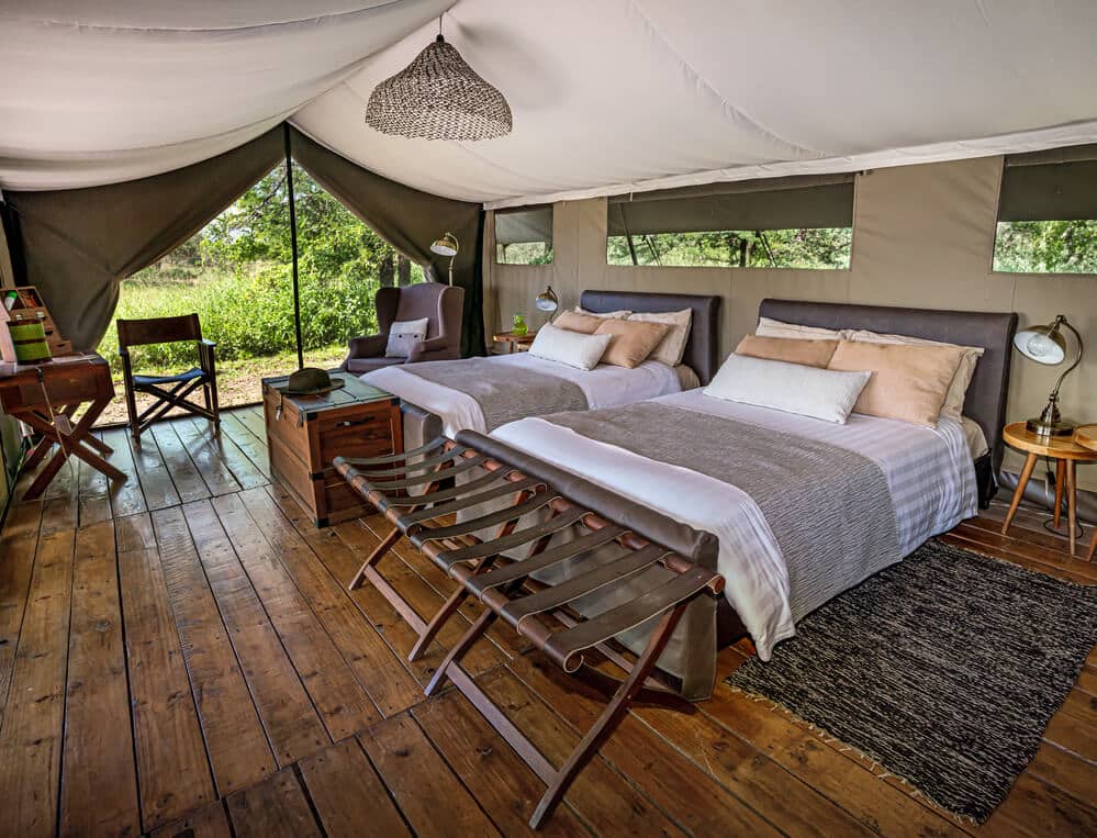 Zimmer im Zeltlager Lemala Ewanjan – Unterkunft in der Serengeti – einfache Reise nach Tansania