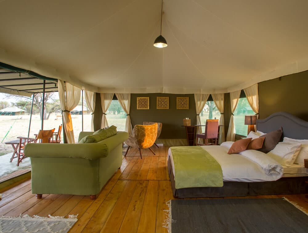 Chambre dans le camp de kaskaz mara – hébergement dans le serengeti – voyage facile en tanzanie
