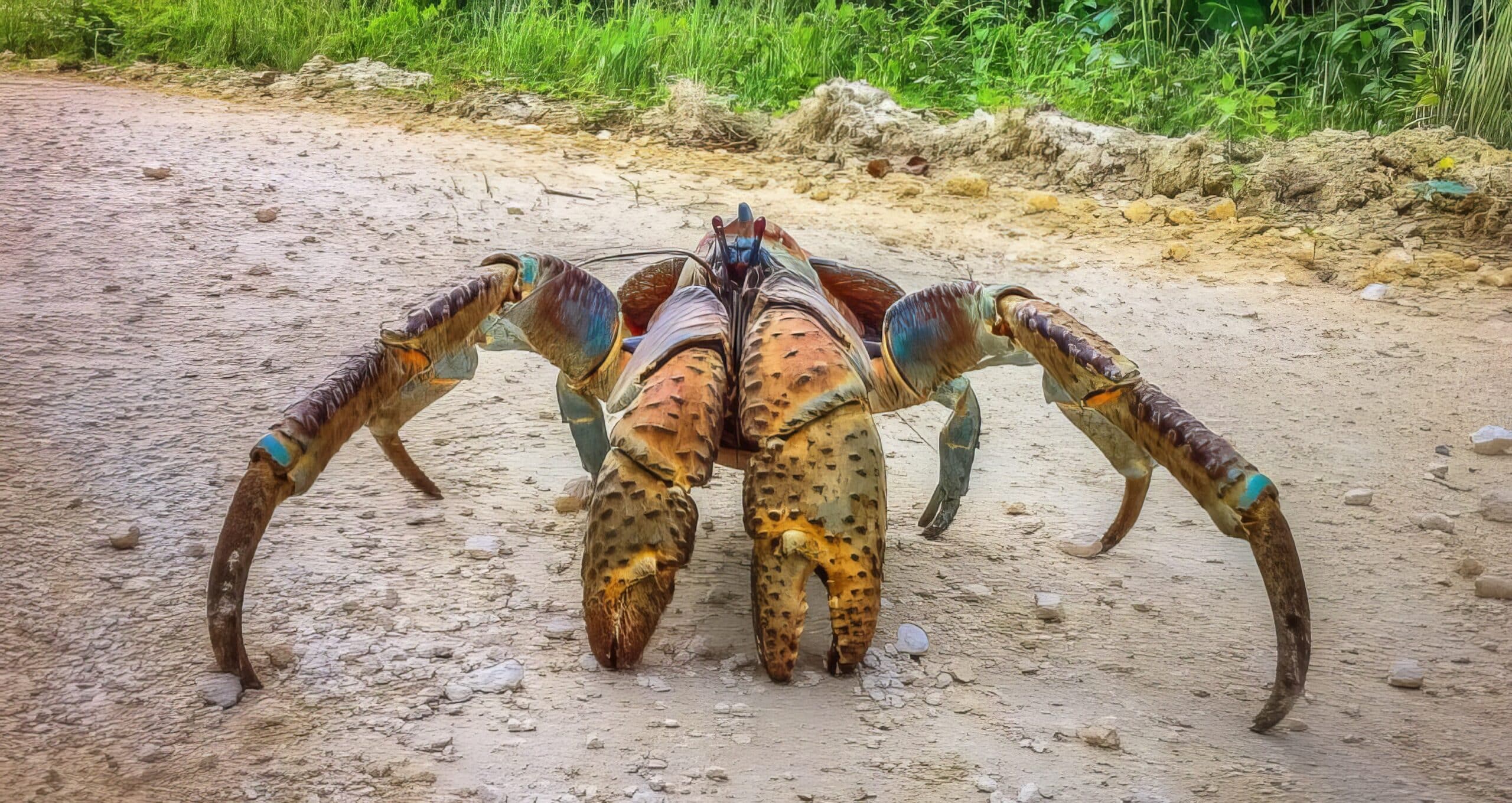Giant coconut crabs