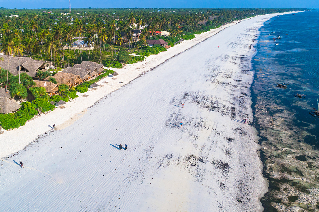 Vista aérea de la playa Matemwe Zanzíbar Tanzania 1 Vista aérea de la playa Matemwe, Zanzíbar, Tanzania