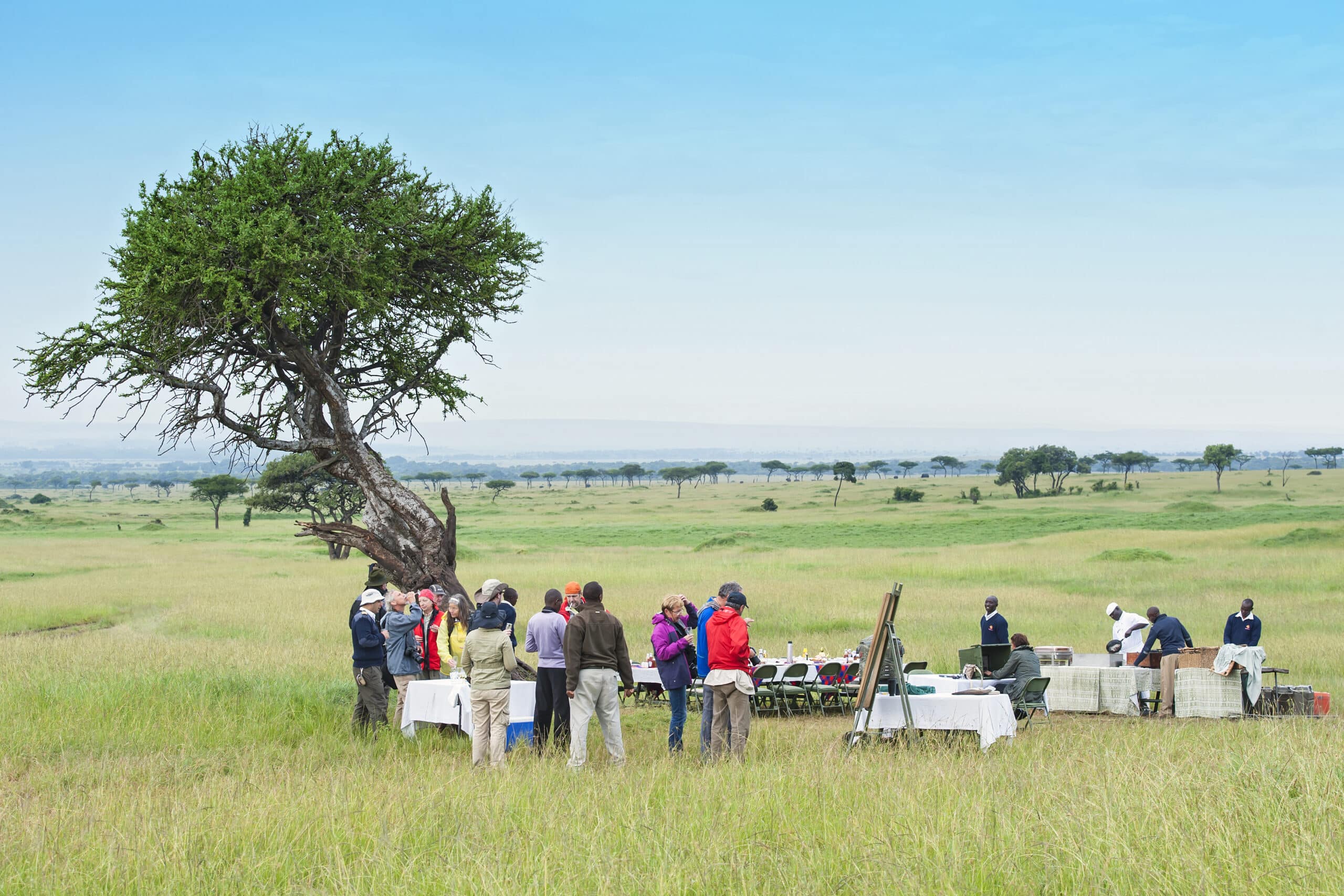 Bush breakfast at Tarangire National Park