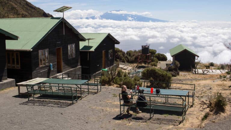 Miriakamba Hut Camp at Mount Meru