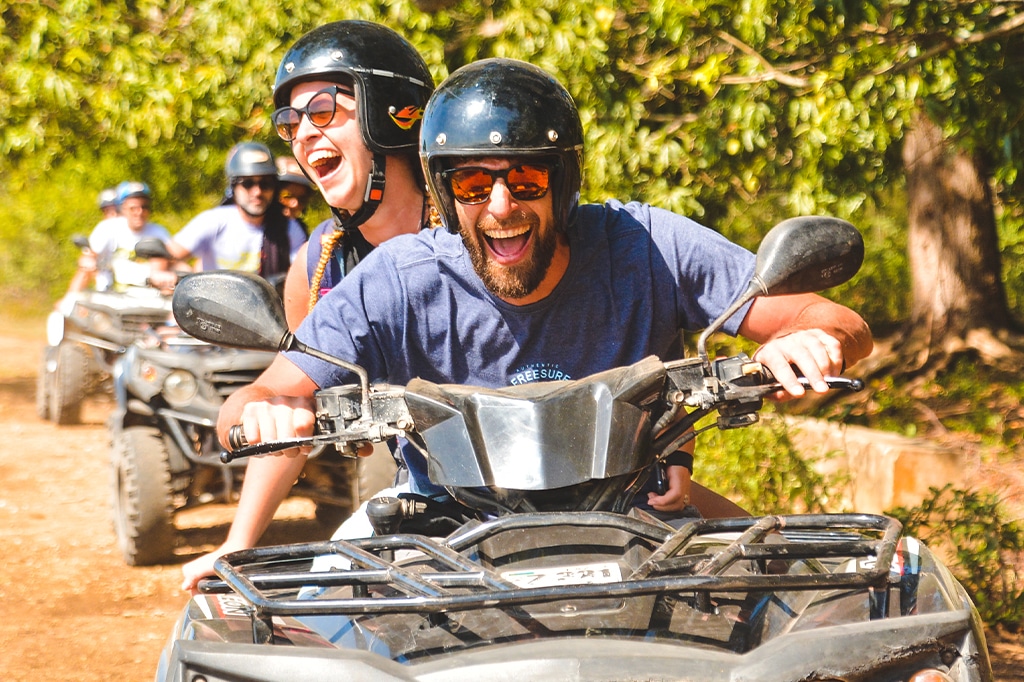 Quad biking in west kilimanjaro, tanzania