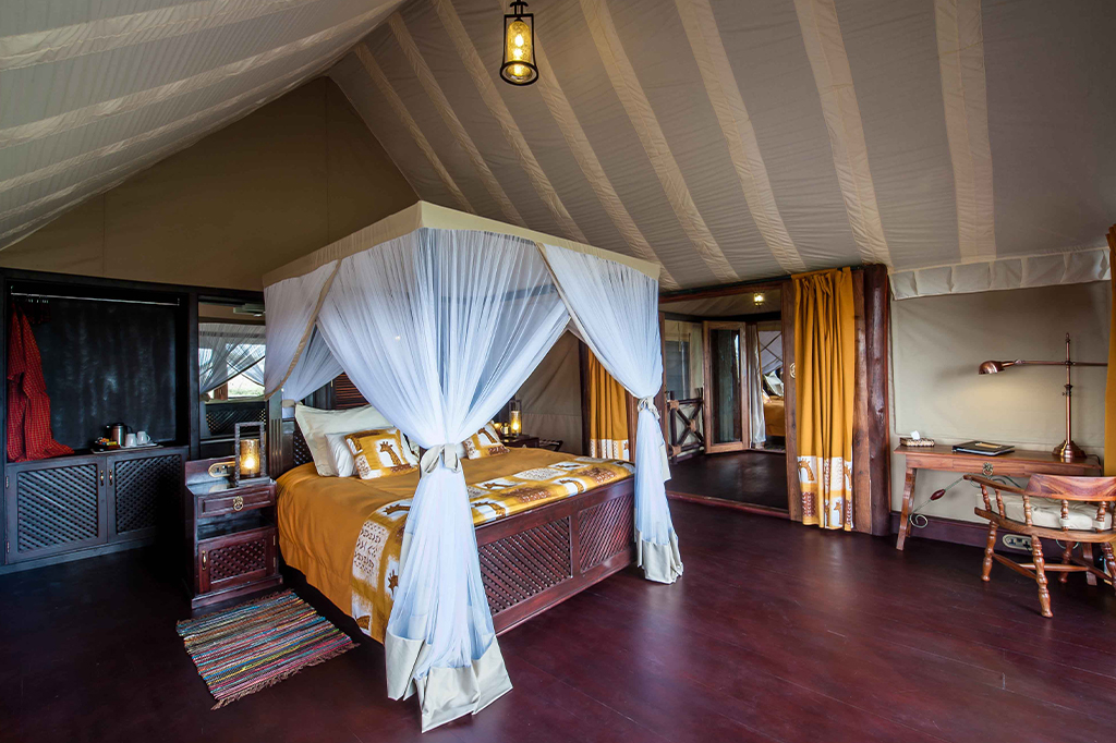 ンドゥトゥ湖ラグジュアリーロッジの客室