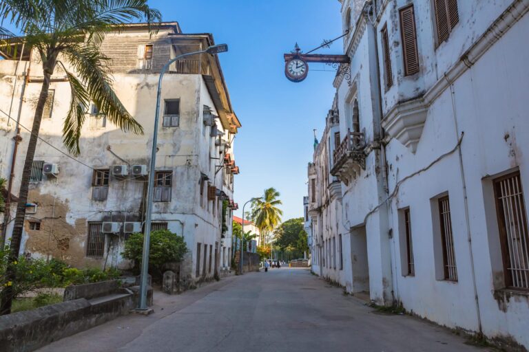 The narrow streets of Stone Town