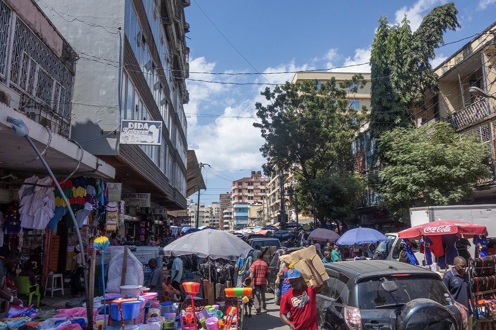 Big Kariakoo market of Dar es Salaam, Tanzania