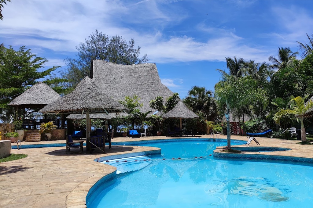 Pool area of kijiji beach resort at dar es salaam