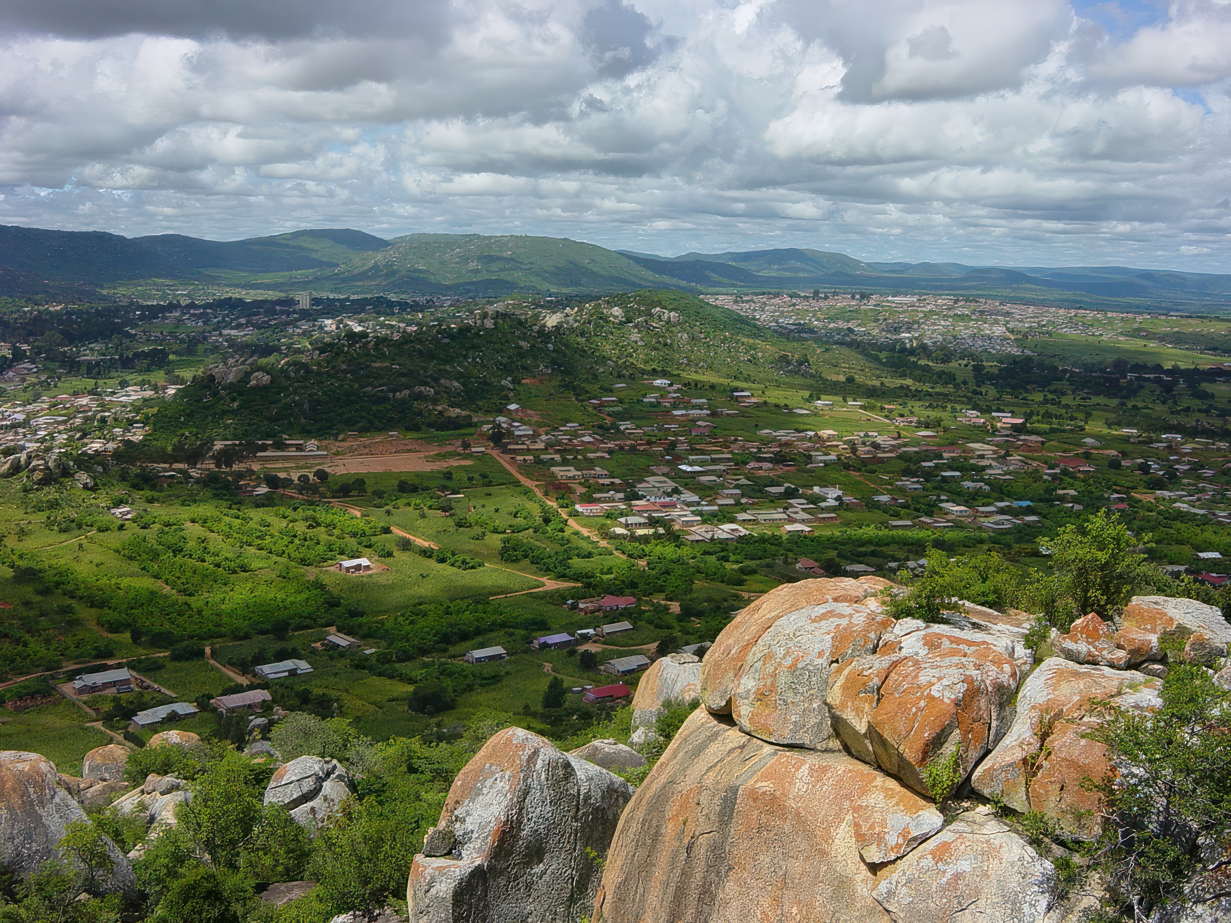 Aerial view of Iringa Town