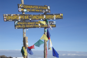 top van de berg Kilimanjaro