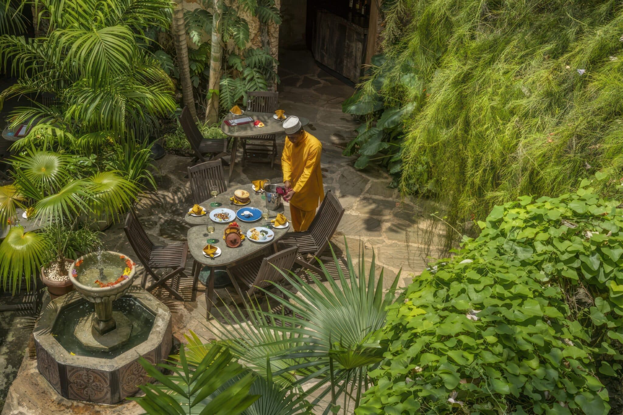 Secret Garden Restaurant at Emerson Spice in Fumba Beach