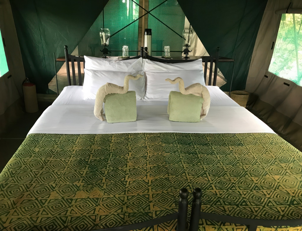 Room in lake manze tented camp - accommodation in nyerere national park – easy travel tanzania