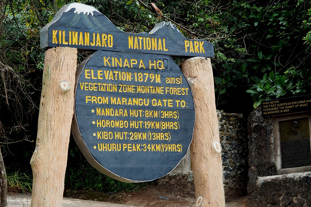 马兰古门招牌，坦桑尼亚