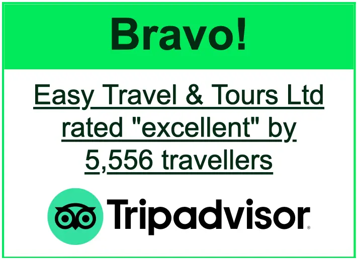Bravo! Easy Travel & Tours Ltd earns 'excellent' rating from 5,556 travelers on TripAdvisor.