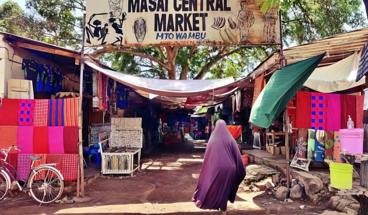 Maasai central market at mto wa mbu